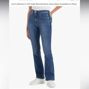 LEVIS SIZE 28, 725 HIGH RISE BOOTCUT color: DID IT MATTER NWT